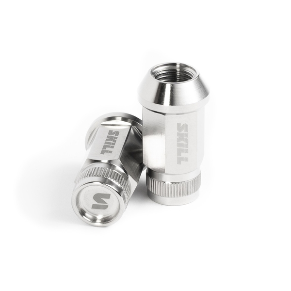 Гайка 90030 SKILL ST007 конус 14X1,5 45mm серебро HEX 19