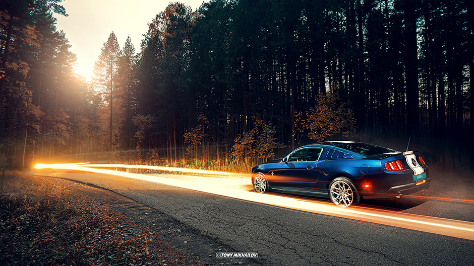 Ford Mustang 2011 на кованых дисках SKILL Wheels
